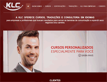 Tablet Screenshot of klcidiomas.com.br